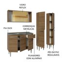 Ver imagem 5 de Armário de Cozinha Compacta 169cm com Pia Rustic Emilly Madesa 12
