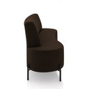 Ver imagem 6 de Sofá Living Decorativo 2 Lugares 1,60m Katara Pés de Ferro Veludo Marrom G33 - Gran Belo