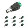 Kit 10 Plug Bnc Fêmea com Borne Conector Cftv Segurança - 1