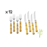 Faqueiro Bambu Natural Aço Talher Inox para Churrasco 12 Peças Lyor Tramontina - 4