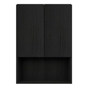 Armário Lavanderia Com 2 Portas Multimóveis Ibiza Preto