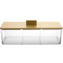 Ver imagem 3 de Caixa para Chá Tampa Bambu Lyor My Box 3 Divisórias Organizador de Joias Plástico