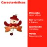 Enfeite Decorativos de Natal com Placa e Sino Boneco de Neve - Casambiente - 4