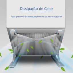 Suporte Notebook Laptop Alumínio Ajustável 6 Ângulos - 8