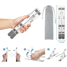Suporte Notebook Laptop Alumínio Ajustável 6 Ângulos - 4