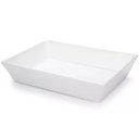 Ver imagem 1 de Kit 20 Travessas Retangulares 2,2L para Restaurantes Petiscarias Bares Plástico Brancas Coza