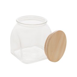 Pote de Vidro Com Tampa de Madeira 720ml Lyor - 6