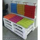 Ver imagem 3 de Almofada Futon Assento Decoração 60x60cm Flat Marrom