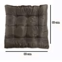 Ver imagem 2 de Almofada Futon Assento Decoração 60x60cm Flat Marrom