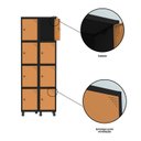 Ver mais imagens de Armário Locker Roupeiro 8 Portas Aço Grp 502/8