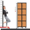 Ver imagem 6 de Armário Locker Roupeiro 8 Portas Aço Grp 502/8