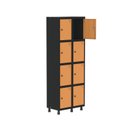 Ver imagem 3 de Armário Locker Roupeiro 8 Portas Aço Grp 502/8
