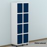 Armário Locker Guarda-roupa 8 Portas Aço Grp 502/8 - 17