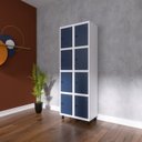 Ver imagem 4 de Armário Locker Guarda-Roupa 8 Portas Aço Grp 502/8 Azul/Branco/Delrei