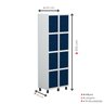 Armário Locker Guarda-roupa 8 Portas Aço Grp 502/8 - 5