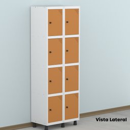 Armário Locker Guarda-roupa 8 Portas Aço Grp 502/8 - 17