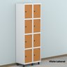 Armário Locker Guarda-roupa 8 Portas Aço Grp 502/8 - 17