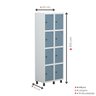 Armário Locker Guarda-roupa 8 Portas Aço Grp 502/8 - 5