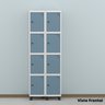Armário Locker Guarda-roupa 8 Portas Aço Grp 502/8 - 15