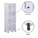 Ver imagem 7 de Armário Locker Guarda-roupa 8 Portas Aço Grp 502/8
