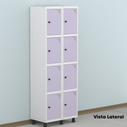 Armário Locker Guarda-roupa 8 Portas Aço Grp 502/8 - 17