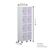 Armário Locker Guarda-roupa 8 Portas Aço Grp 502/8 - 5