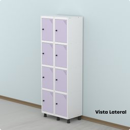 Armário Locker Guarda-roupa 8 Portas Aço Grp 502/8 - 16