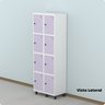 Armário Locker Guarda-roupa 8 Portas Aço Grp 502/8 - 16