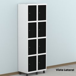 Armário Locker Guarda-roupa 8 Portas Aço Grp 502/8 - 16