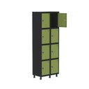 Ver imagem 3 de Armário Locker Guarda-roupa 8 Portas Aço Grp 502/8