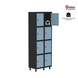 Armário Locker Guarda-roupa 8 Portas Aço Grp 502/8 - 14