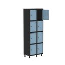 Ver imagem 3 de Armário Locker Guarda-roupa 8 Portas Aço Grp 502/8