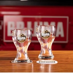 Kit 2 Copo Chopp Brahma Black Oficial Bar e Restaurante 430ml Vidro Resistente com Logo Cerveja - 3