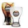 Kit 2 Copo Chopp Brahma Black Oficial Bar e Restaurante 430ml Vidro Resistente com Logo Cerveja - 1