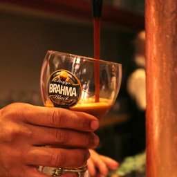 Kit 2 Copo Chopp Brahma Black Oficial Bar e Restaurante 430ml Vidro Resistente com Logo Cerveja - 5
