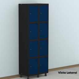 Armário Locker Guarda-roupa 8 Portas Aço Grp 502/8 - 17