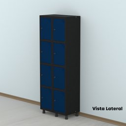 Armário Locker Guarda-roupa 8 Portas Aço Grp 502/8 - 16