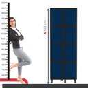 Ver imagem 6 de Armário Locker Guarda-roupa 8 Portas Aço Grp 502/8