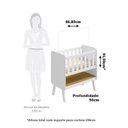 Ver imagem 3 de Mini Berço 3 em 1 com Colchão Ada Retrô 100% Mdf Espresso Móveis