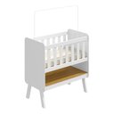 Ver imagem 2 de Mini Berço 3 em 1 com Colchão Ada Retrô 100% Mdf Espresso Móveis