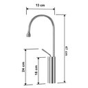 Ver imagem 6 de Torneira de Banheiro Luxo Capri Monocomando Gota Aço Inox Goldenx