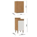 Ver imagem 4 de Armário de Cozinha Completa Modulada 8 Peças 4m Essenza Móvel na Caixa