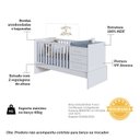 Ver imagem 5 de Berço Multifuncional 4 em 1 com 3 Gavetas Yan 100% Mdf Espresso Móveis