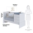 Ver imagem 4 de Berço Multifuncional 4 em 1 com 3 Gavetas Yan 100% Mdf Espresso Móveis