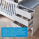 Ver mais imagens de Berço Multifuncional 4 em 1 com 3 Gavetas Yan 100% Mdf Espresso Móveis