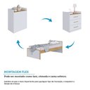 Ver imagem 6 de Berço Multifuncional 4 em 1 com 3 Gavetas Yan 100% Mdf Espresso Móveis