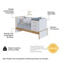 Ver imagem 5 de Berço Multifuncional 4 em 1 com 3 Gavetas Yan 100% Mdf Espresso Móveis