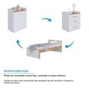 Ver imagem 6 de Berço Multifuncional 4 em 1 com 3 Gavetas Yan 100% MDF Espresso Móveis