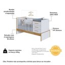 Ver imagem 5 de Berço Multifuncional 4 em 1 com 3 Gavetas Yan 100% MDF Espresso Móveis
