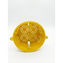 Ver imagem 1 de Caixa de Luz Suporte para Laje Octagonal Amarelo-Kit 60 Unidades